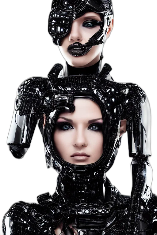 robot, mask, face, cyberpunk transparent PNG cut-out