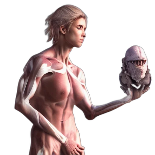 robot, creature, mask, concept art transparent PNG cut-out