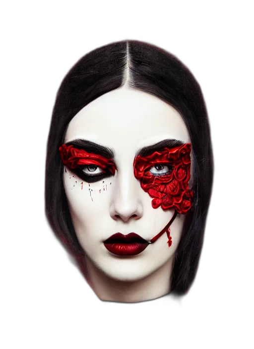 mask, face, creature, fantasy art transparent PNG cut-out