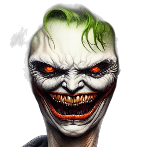 face, mask, creature, comic book art transparent PNG cut-out