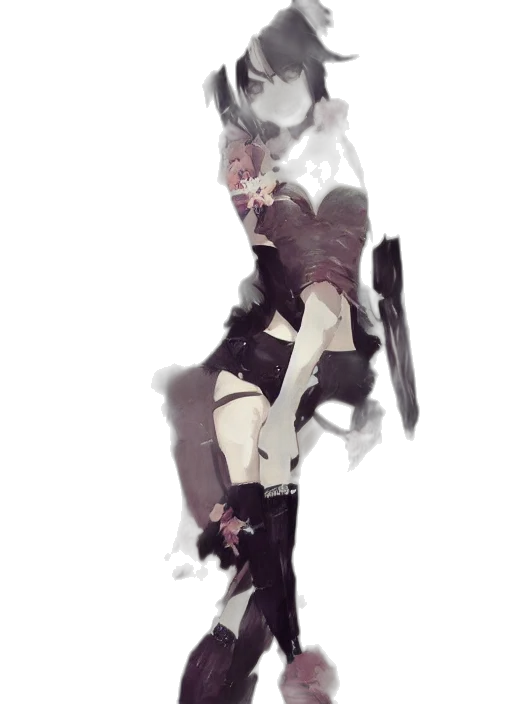 weapon, dress, robot, staff transparent PNG cut-out