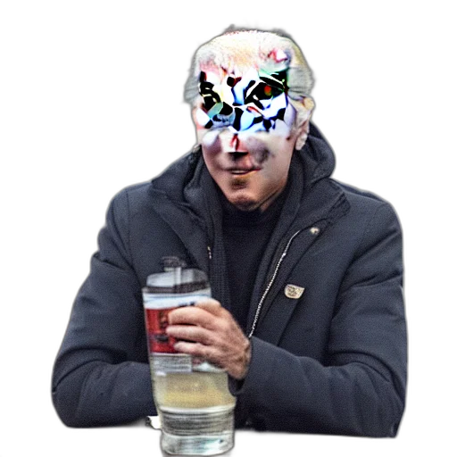 mask, face, jacket, robot transparent PNG cut-out