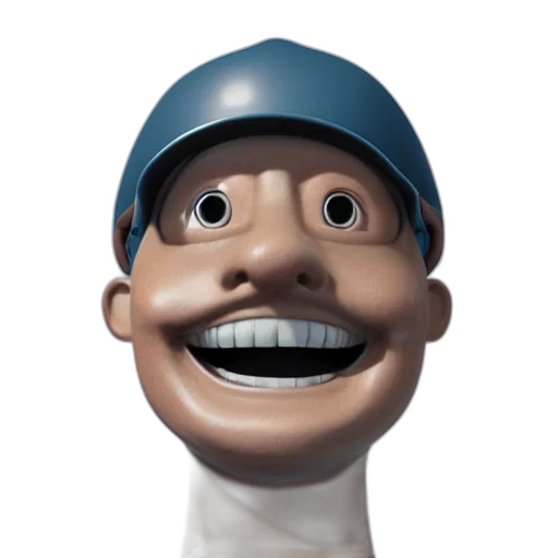 face, staff, robot, hat transparent PNG cut-out