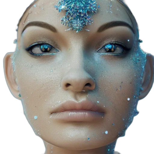 robot, face, jewelry, mask transparent PNG cut-out