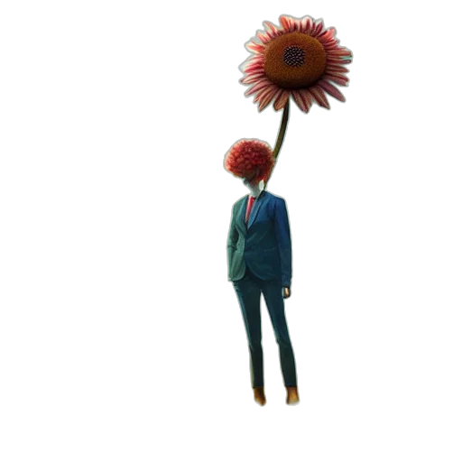 flower, umbrella, staff, crown transparent PNG cut-out
