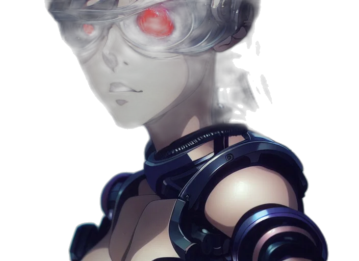robot, mask, face, weapon transparent PNG cut-out