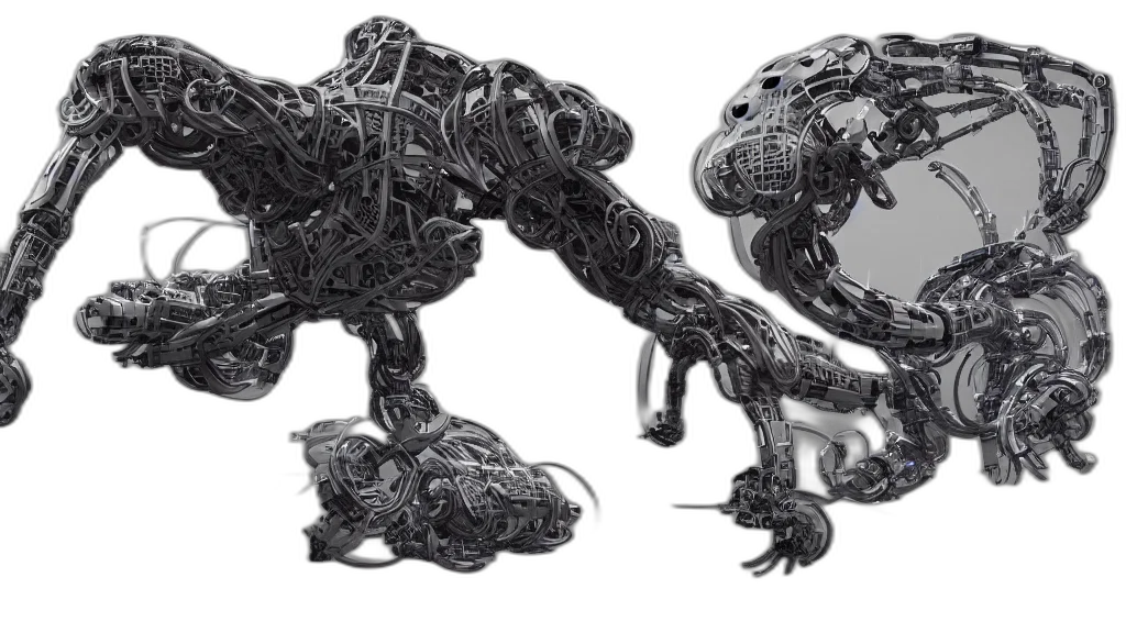 robot, dragon, creature, animal transparent PNG cut-out