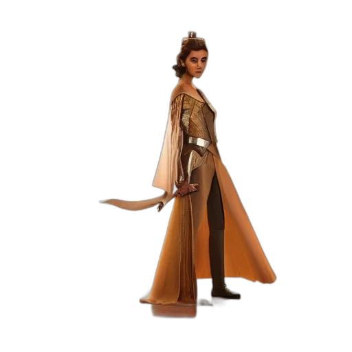staff, dress, concept art, 3d render transparent PNG cut-out