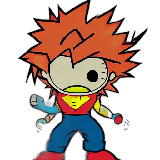 animal, staff, cartoon, comic book art transparent PNG cut-out