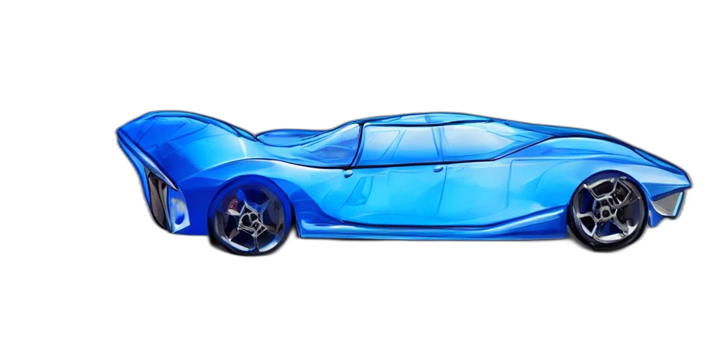 car, 3d render, concept art, photorealistic transparent PNG cut-out