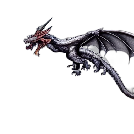 dragon, weapon, creature, staff transparent PNG cut-out