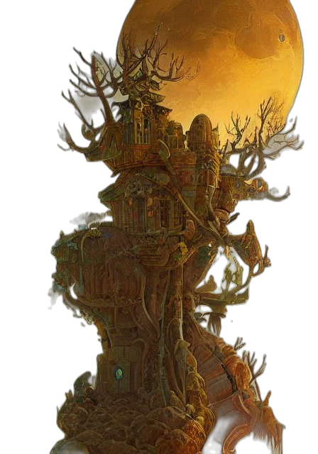 tree, crown, staff, dress transparent PNG cut-out