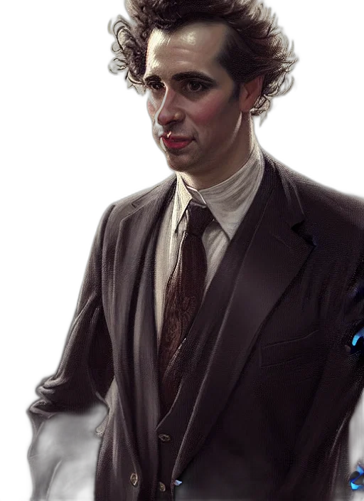 jacket, face, staff, robot transparent PNG cut-out