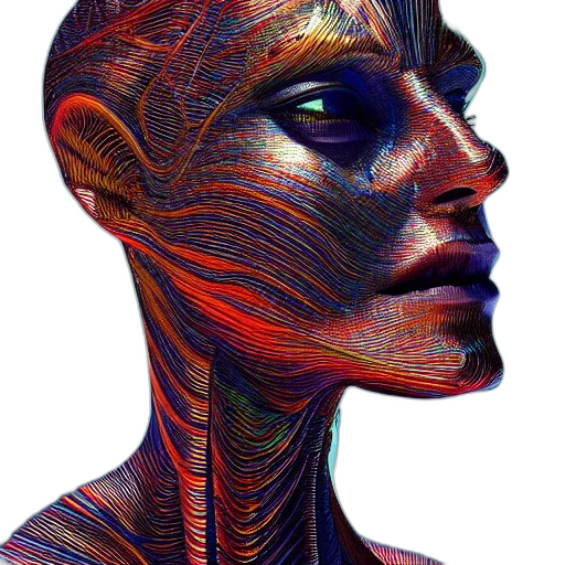 face, mask, creature, robot transparent PNG cut-out