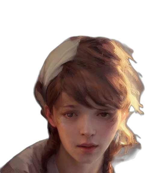 face, hat, hair, crown transparent PNG cut-out