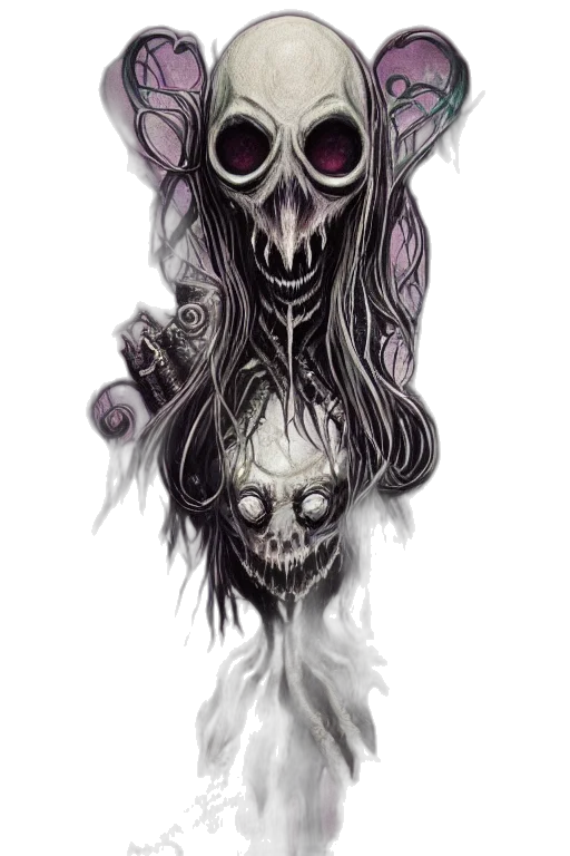 mask, creature, face, hair transparent PNG cut-out