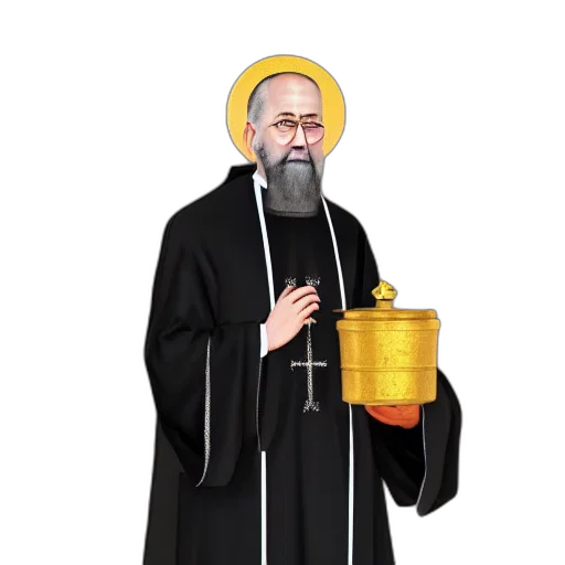 concept art, gray, haired, orthodox transparent PNG cut-out