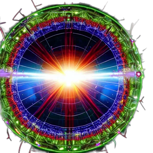 outer space, photograph, large, hadron transparent PNG cut-out