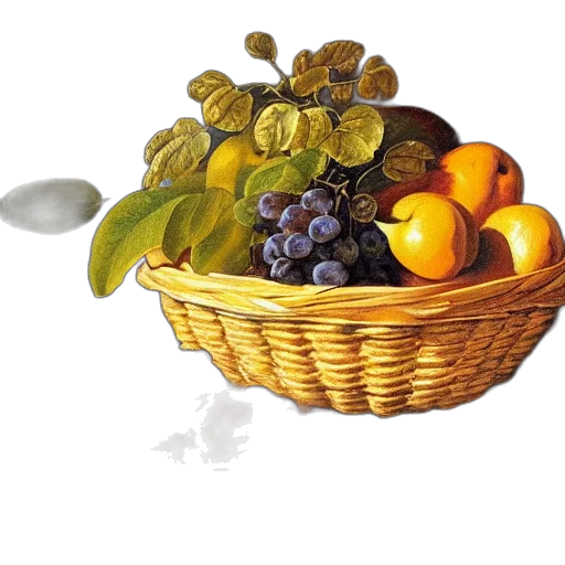 food, crown, photorealistic, 3d render transparent PNG cut-out