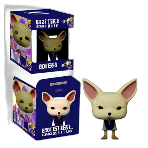3d render, concept art, beastars, funko transparent PNG cut-out