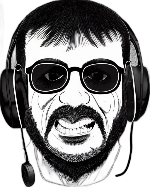 face, cartoon, comic book art, photorealistic transparent PNG cut-out