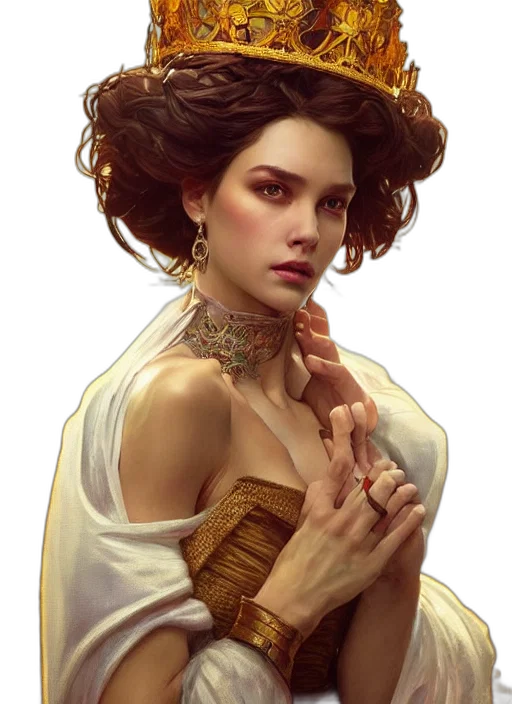 jewelry, dress, face, crown transparent PNG cut-out