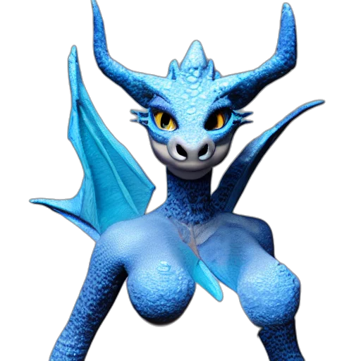 dragon, creature, animal, staff transparent PNG cut-out