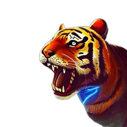 animal, creature, concept art, 3d render transparent PNG cut-out