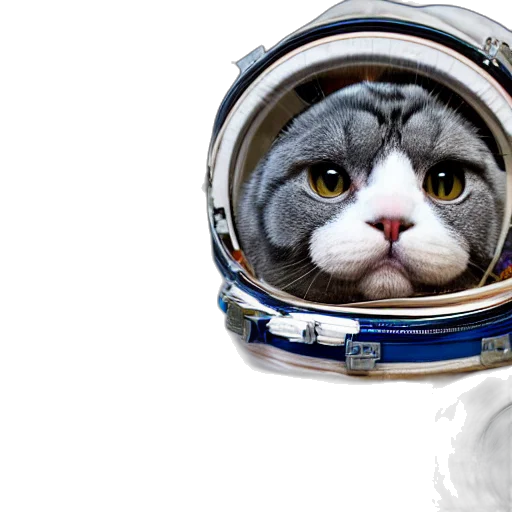 animal, robot, photorealistic, outer space transparent PNG cut-out