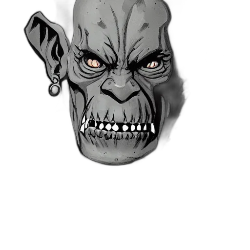 mask, face, creature, staff transparent PNG cut-out