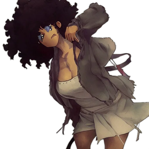 jacket, dress, staff, concept art transparent PNG cut-out