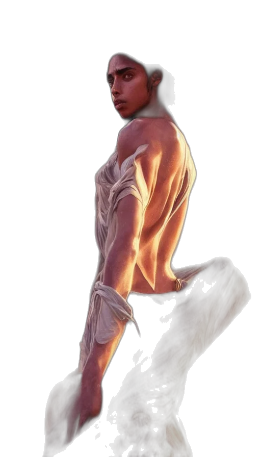 creature, photorealistic, concept art, watercolor transparent PNG cut-out
