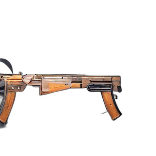 weapon, 3d render, concept art, designed transparent PNG cut-out