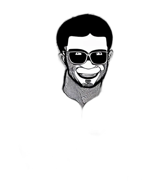 face, staff, jacket, cartoon transparent PNG cut-out