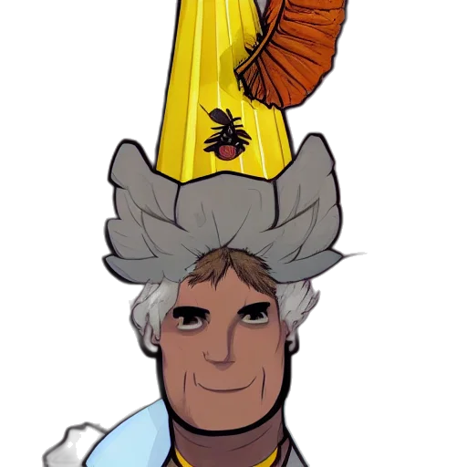 crown, staff, hat, weapon transparent PNG cut-out