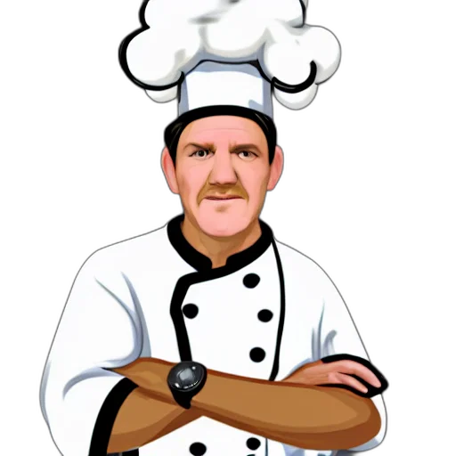 staff, food, cartoon, photorealistic transparent PNG cut-out