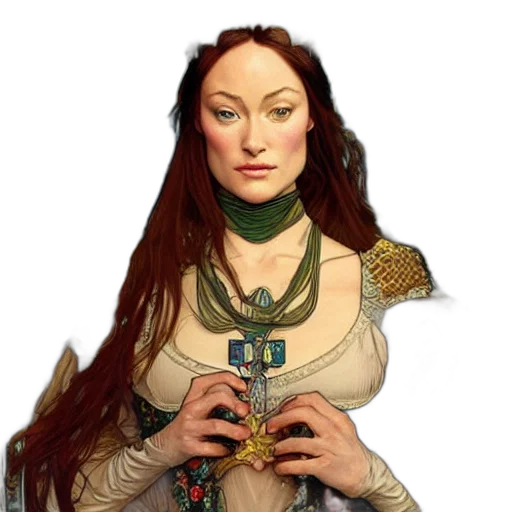 jewelry, face, crown, staff transparent PNG cut-out