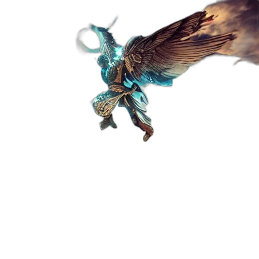 dragon, sword, staff, weapon transparent PNG cut-out