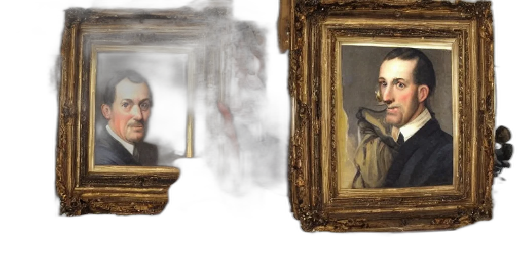 face, oil painting, photorealistic, concept art transparent PNG cut-out