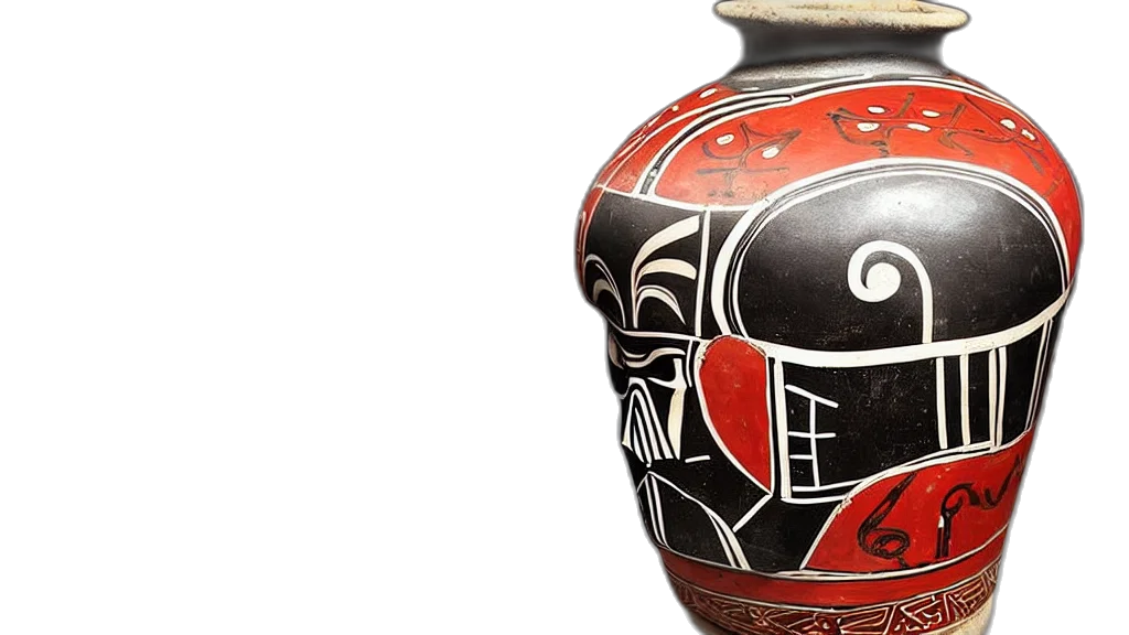 mask, pot, decorative, minoan transparent PNG cut-out