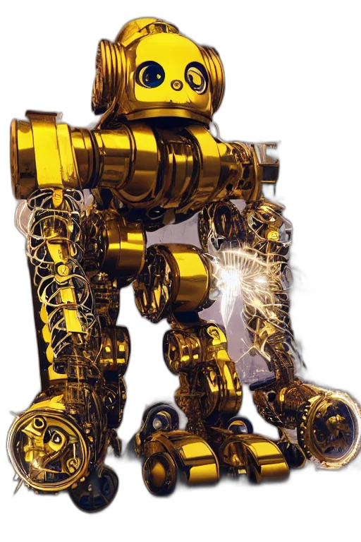 robot, weapon, staff, jewelry transparent PNG cut-out