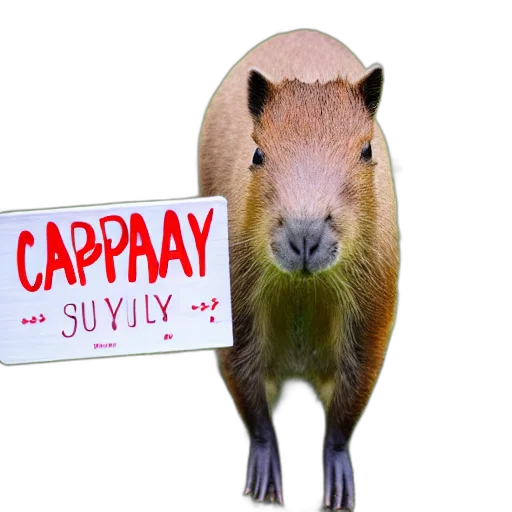 animal, hat, staff, realistic transparent PNG cut-out