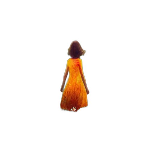 dress, hair, creature, crown transparent PNG cut-out