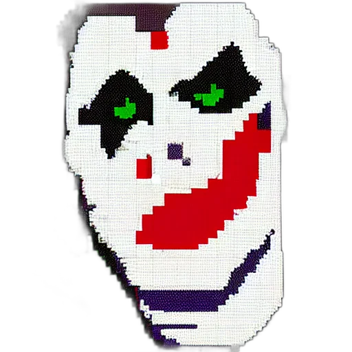mask, face, jacket, pixel art transparent PNG cut-out