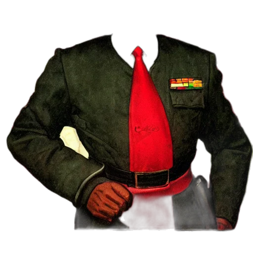 jacket, staff, concept art, oil painting transparent PNG cut-out