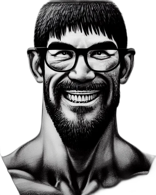 face, cartoon, comic book art, photorealistic transparent PNG cut-out