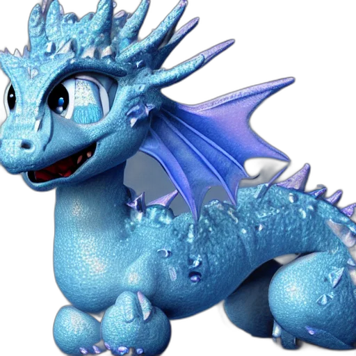 dragon, creature, animal, 3d render transparent PNG cut-out