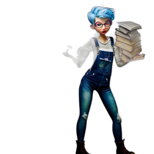 comic book art, concept art, cartoon, 3d render transparent PNG cut-out
