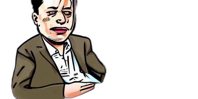 jacket, face, cartoon, comic book art transparent PNG cut-out