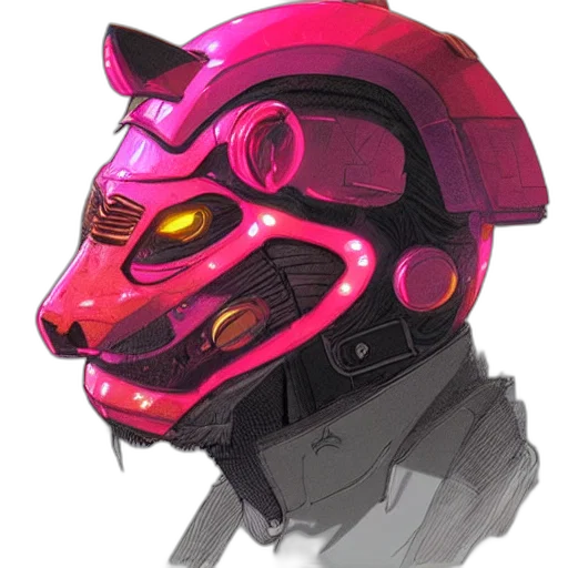 mask, robot, face, creature transparent PNG cut-out